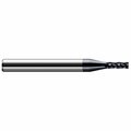 Harvey Tool 11/64 Cutter dia. x 0.0200 in. Radius x 0.5150 in. 33/64 Carbide Corner Radius End Mill, 4 Flutes 855320-C3